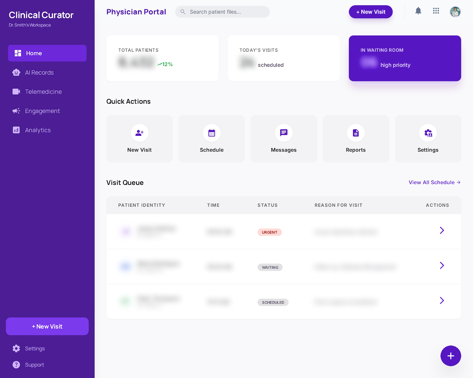 Doctor using DrGibi clinical workspace